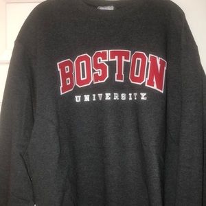 Boston University Champion Crew Neck Sweatshirt
